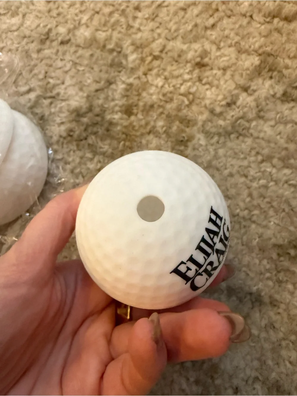 NEW Set of 2 Elijah Craig Golf Ball Ice Cube Molds Whiskey Bourbon Bar Gift
